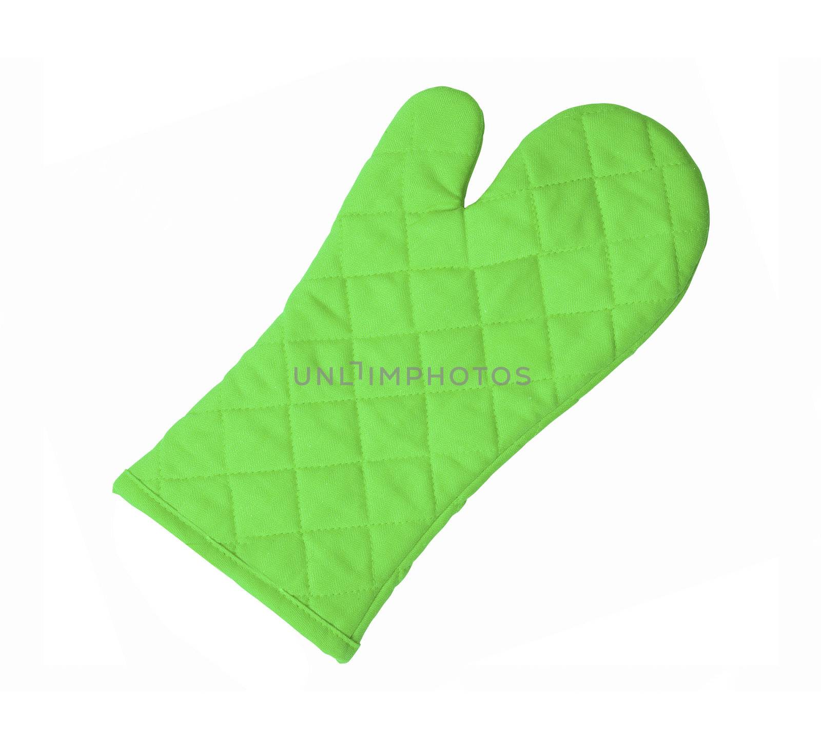Green kitchen glove