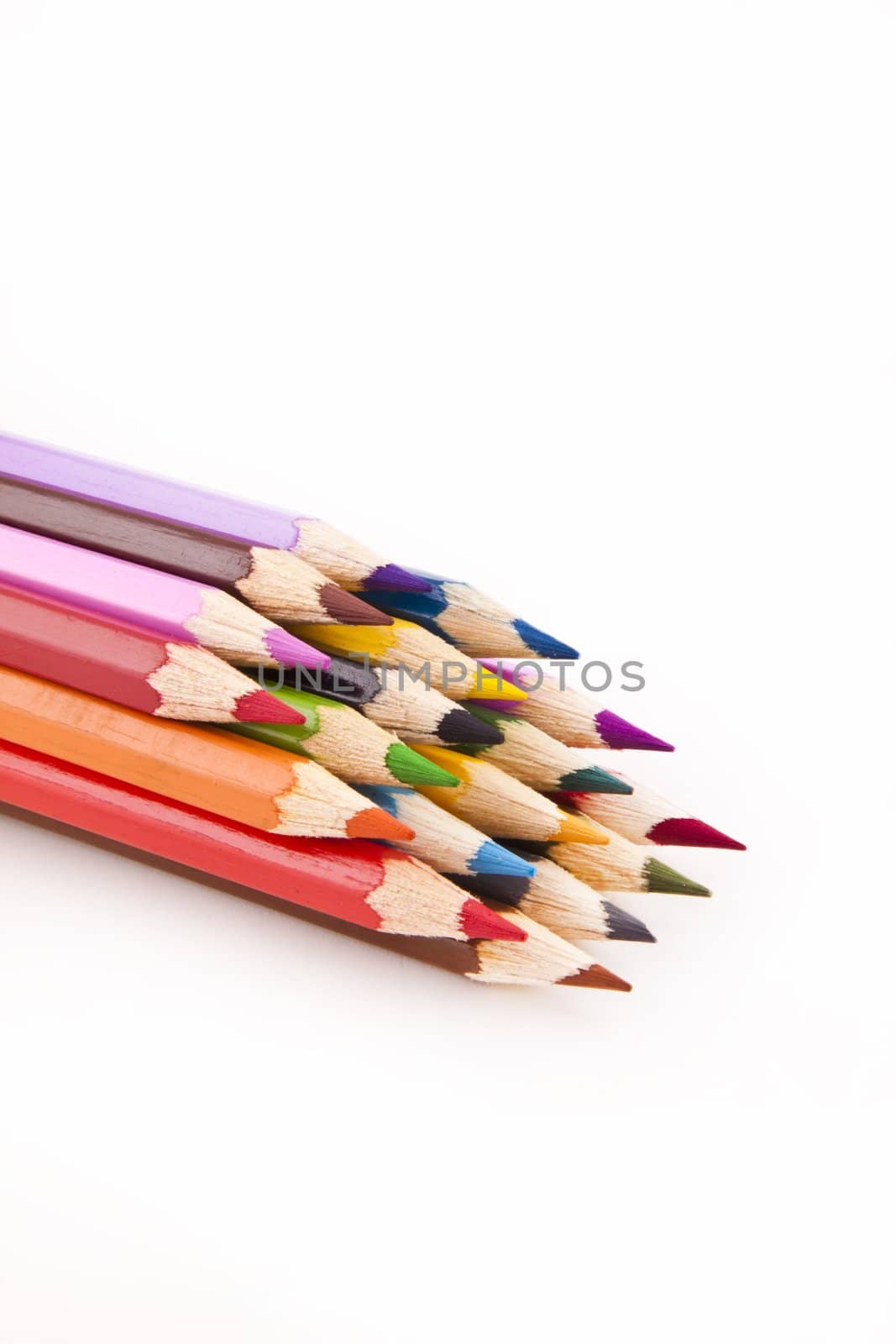 colored pencils - isolated by ozaiachin