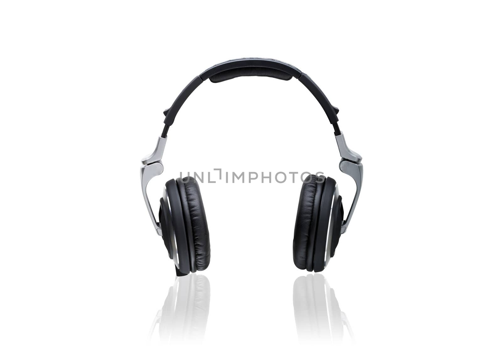 Modern Headphones isolated on a white background