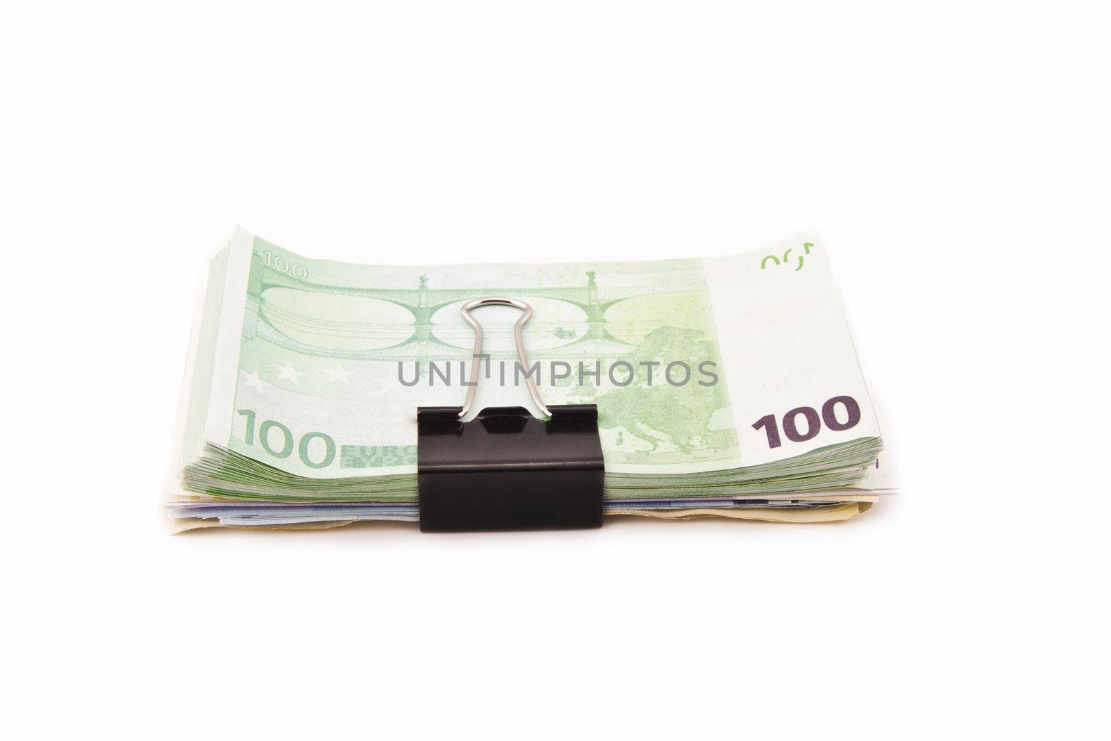 Euro money banknotes isolated