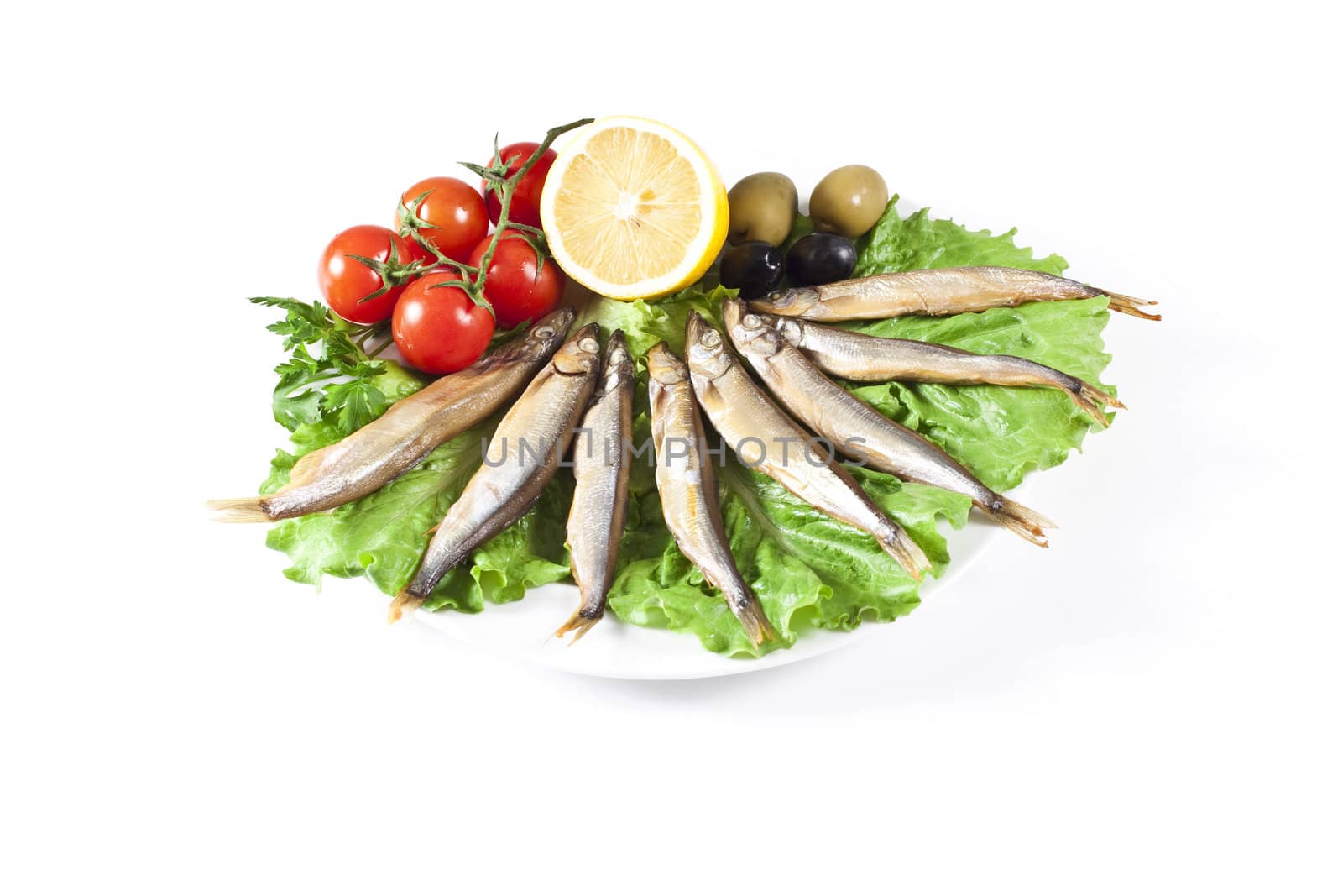 capelines on plate