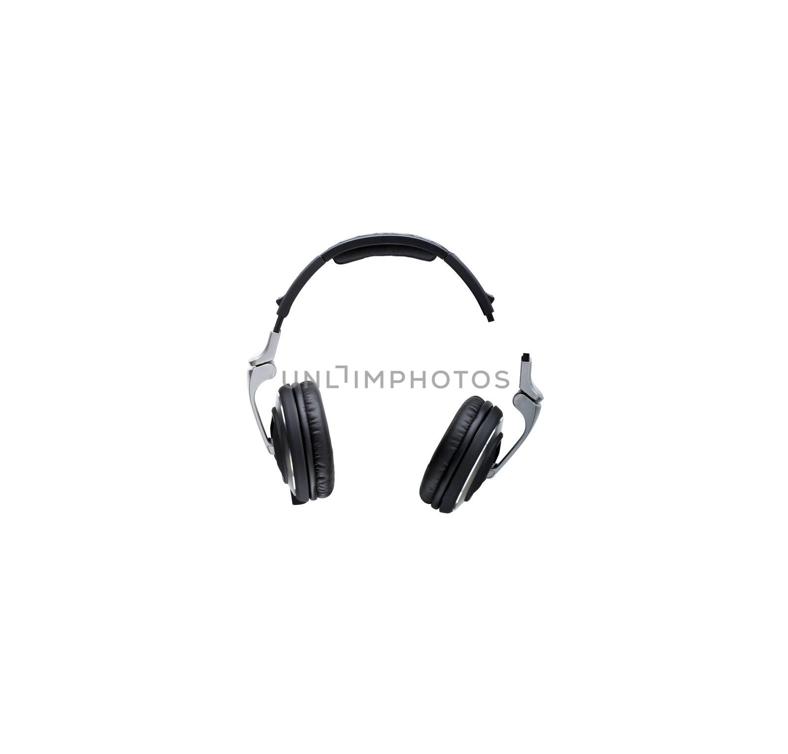 broken headphone isolated