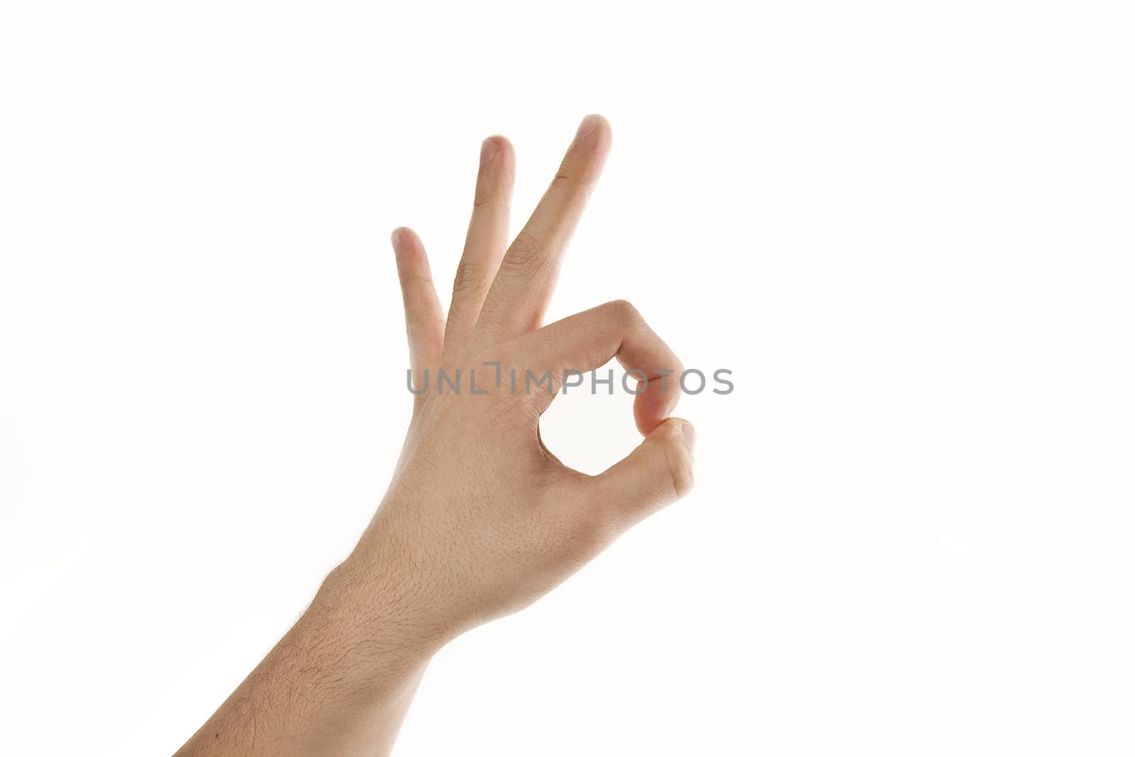 Hand ok sign