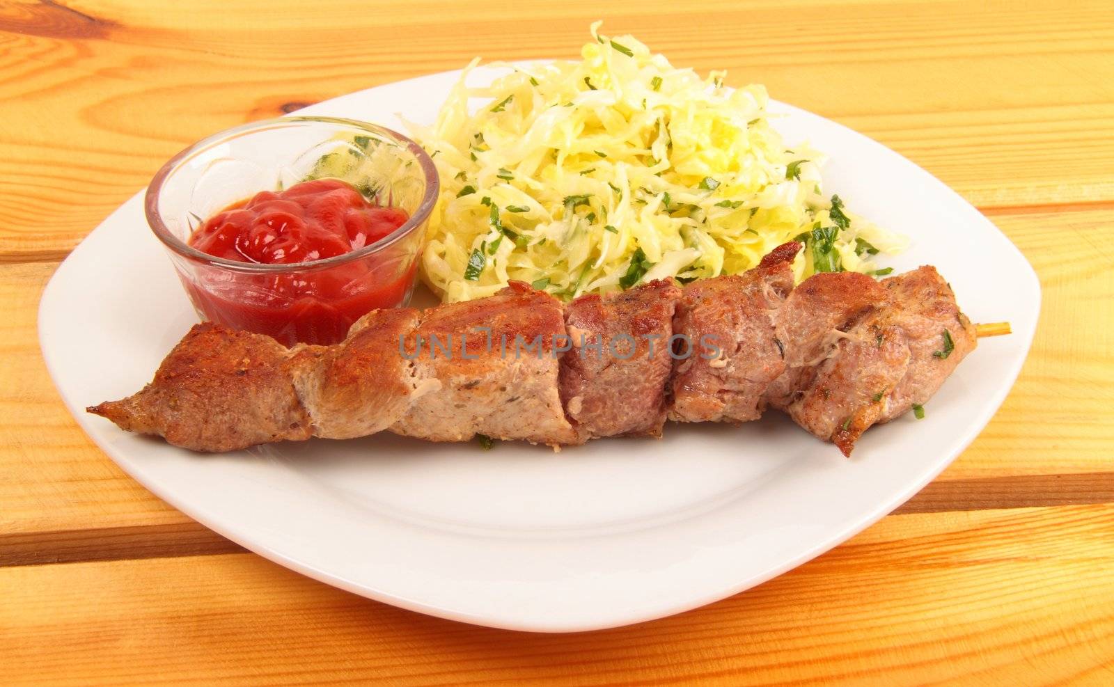 kebab on plate