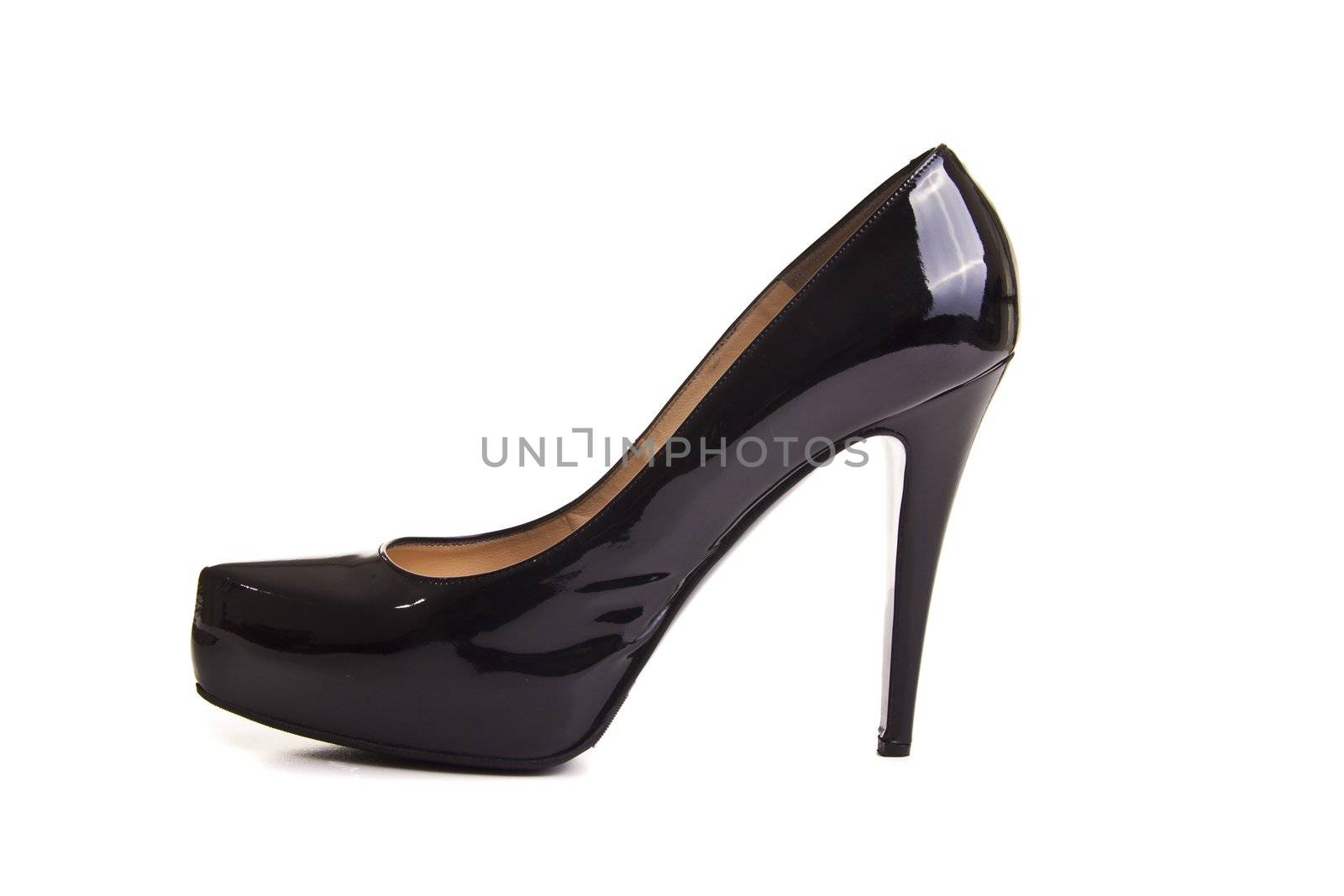 Black women shoes isolated