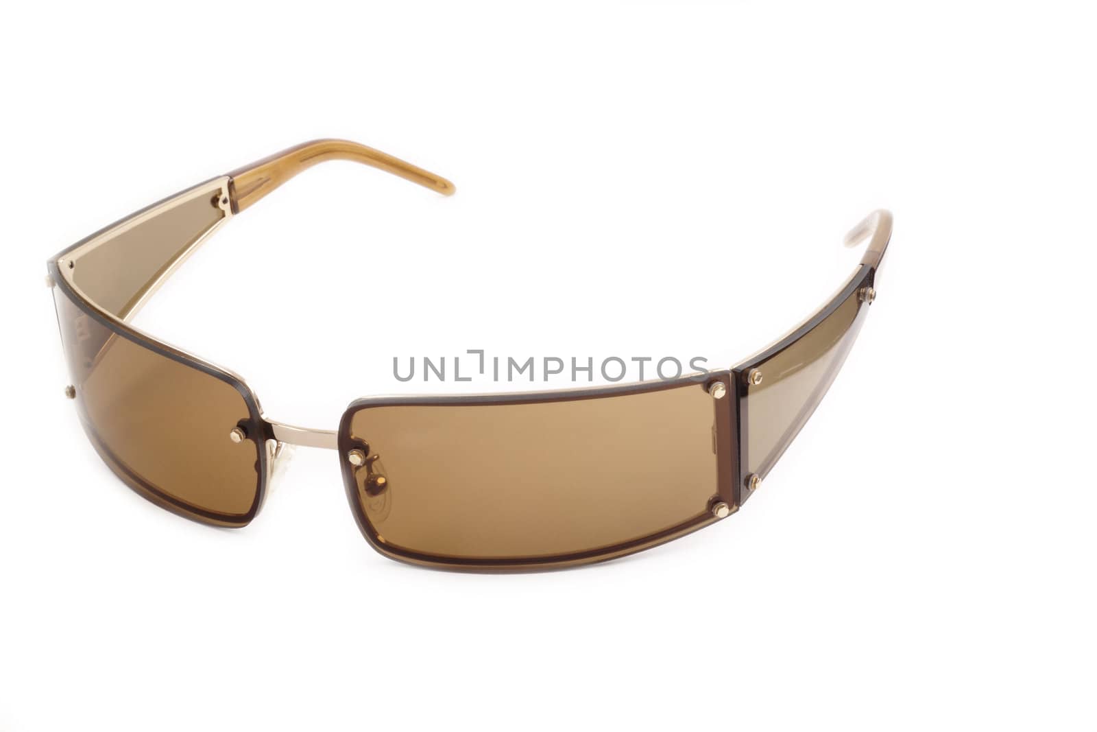 Stylish sunglasses isolated on white