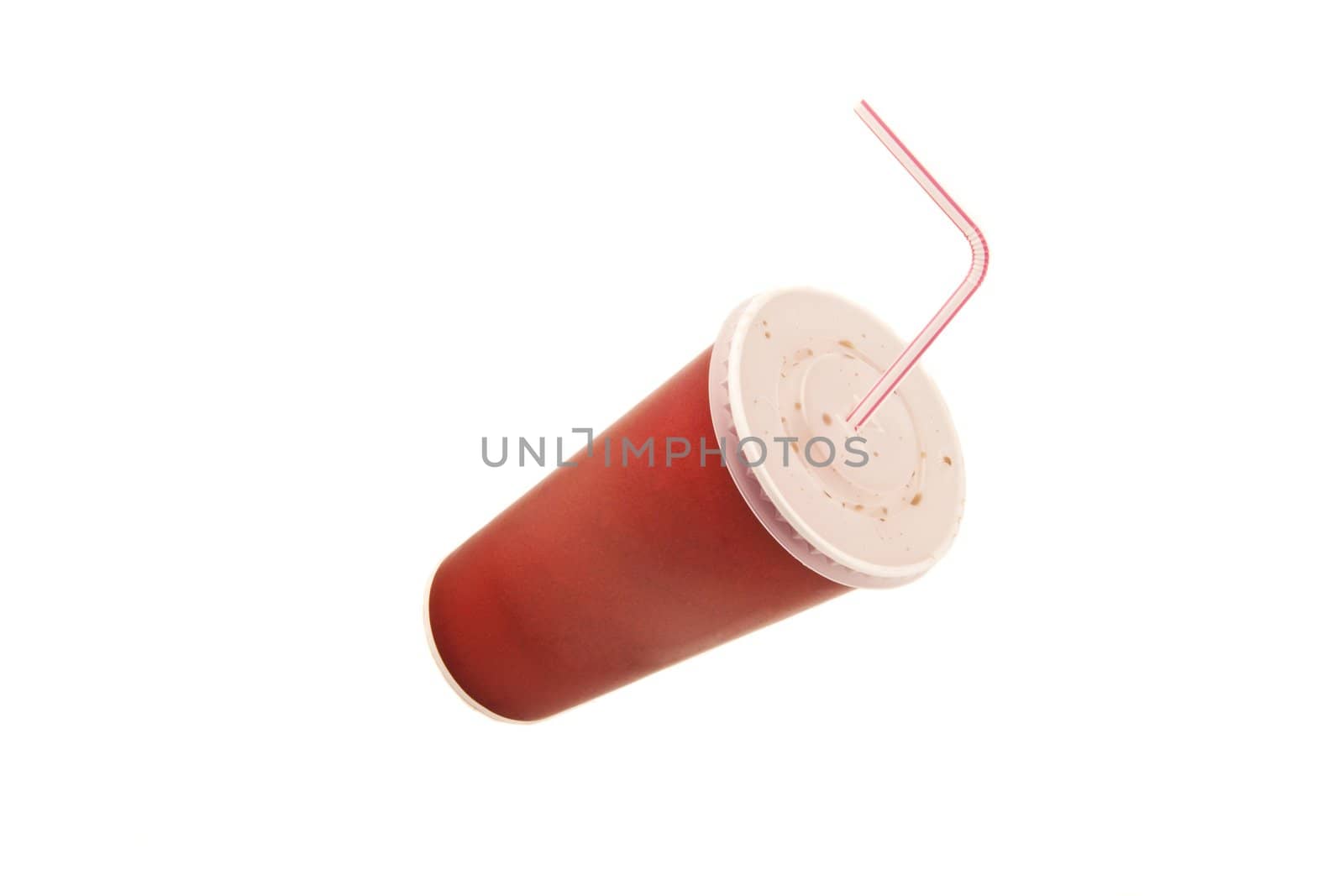 Red fast food cup
