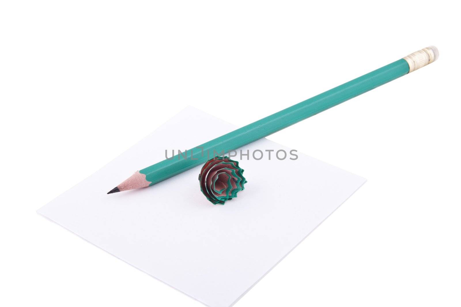 paper and pencil isolated