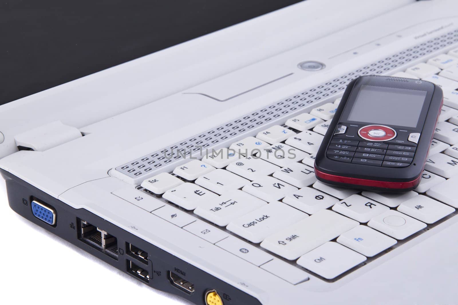 keyboard and mobile phone background