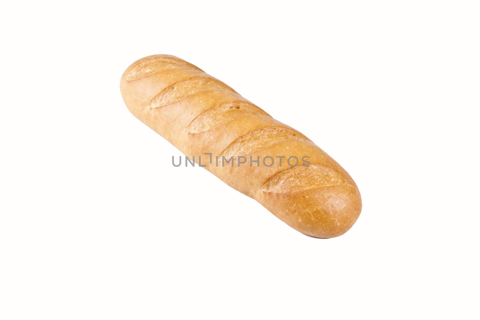 French baguette isolated on the white background
