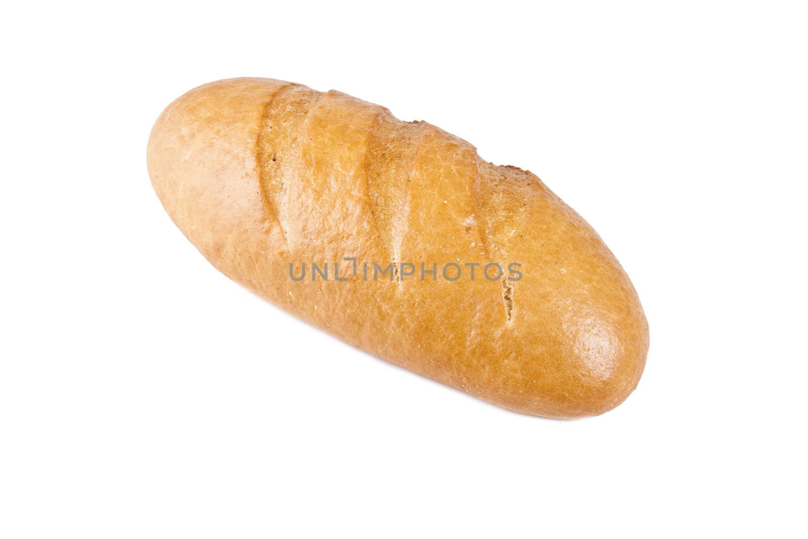bread on a white background