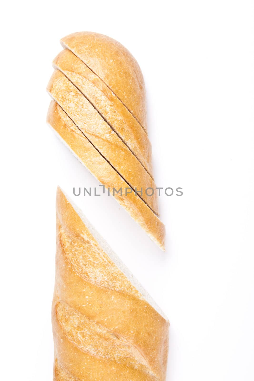 Fresh baguette, sliced