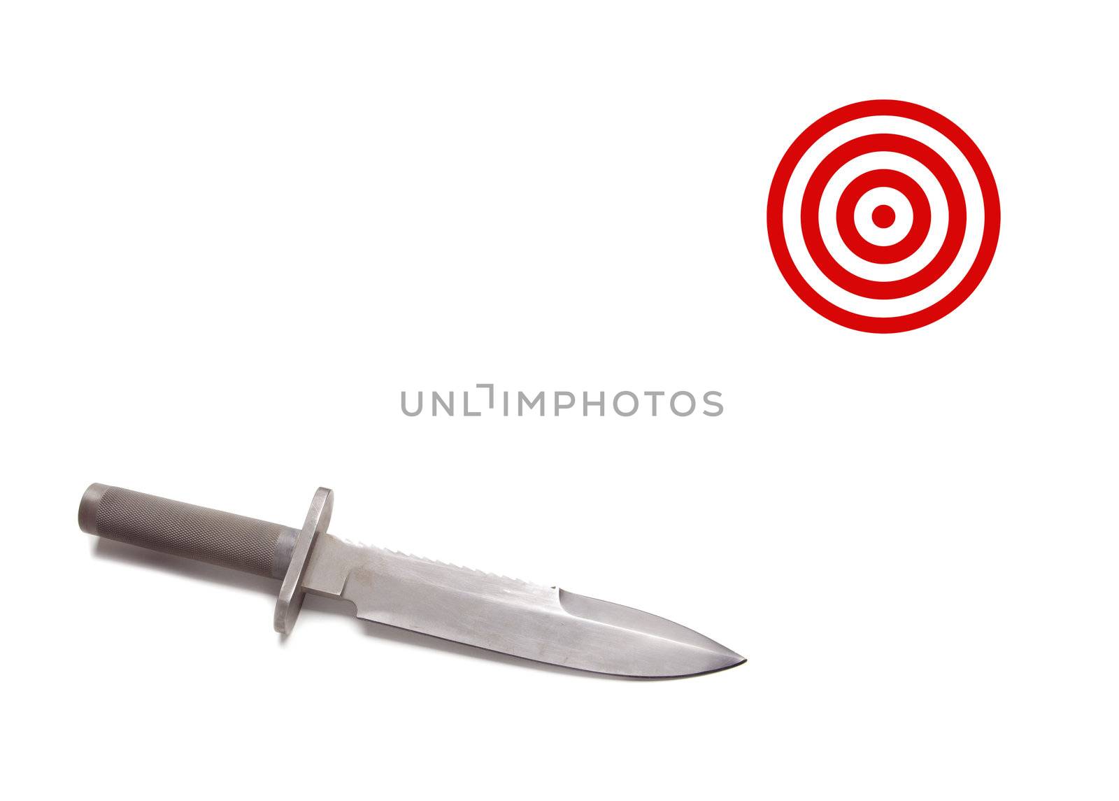 knife with durt
