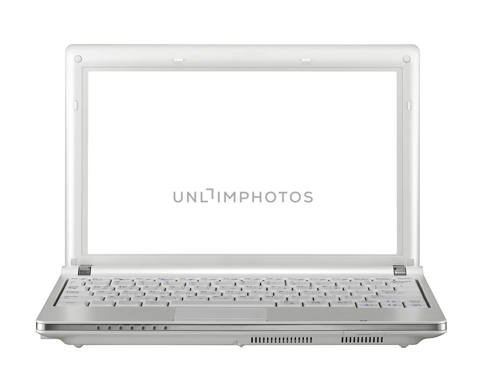 isolated laptop on a white background