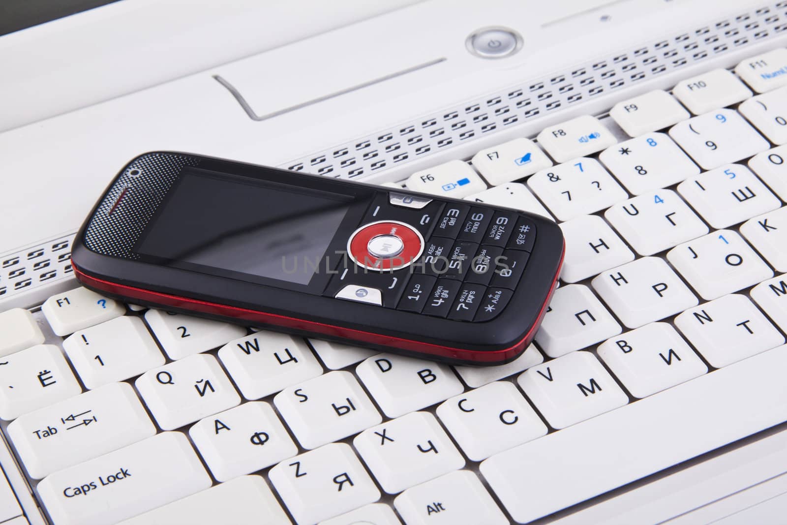 keyboard and mobile phone background