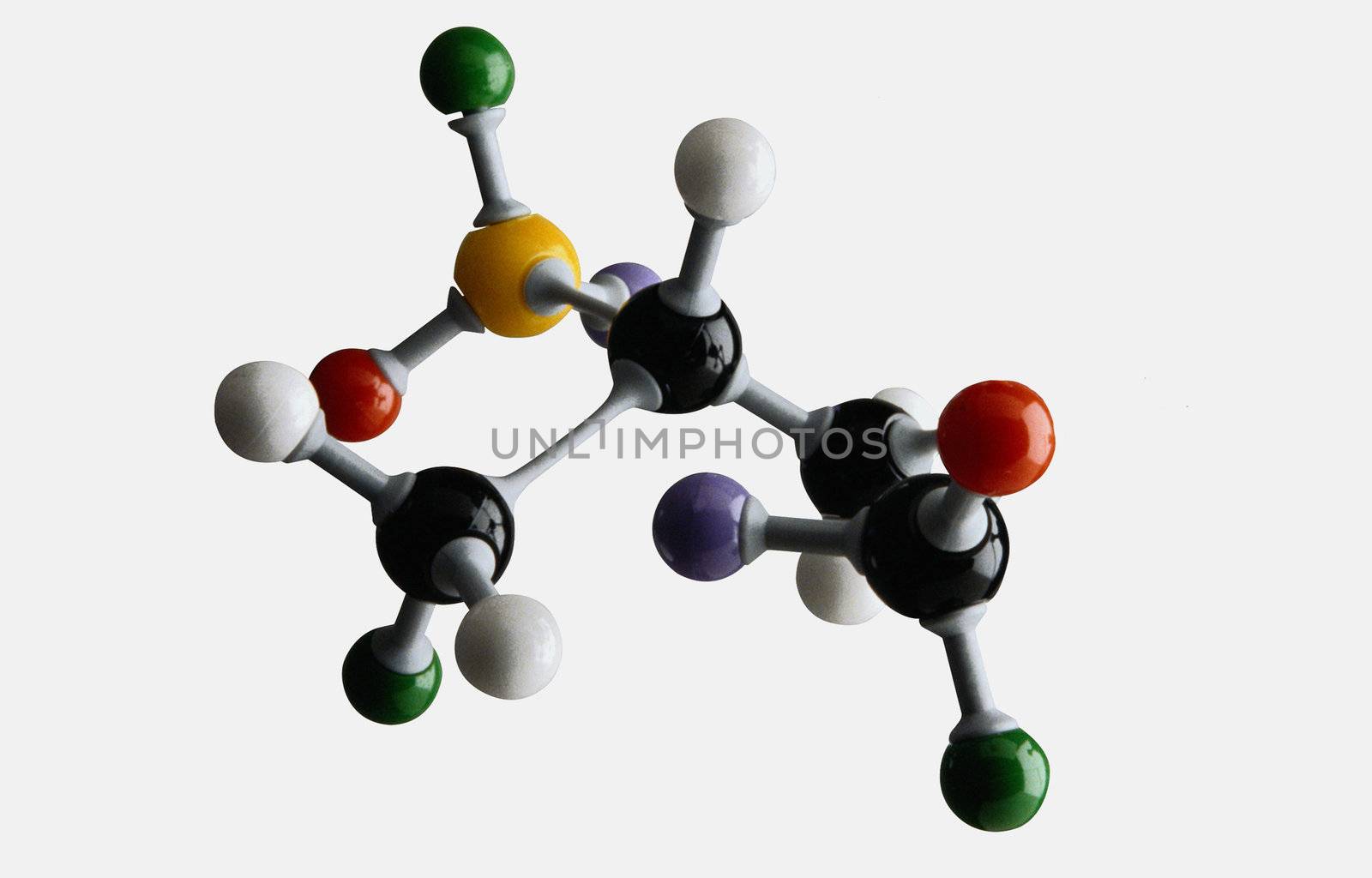 Colorful Molecule isolatde on a white background