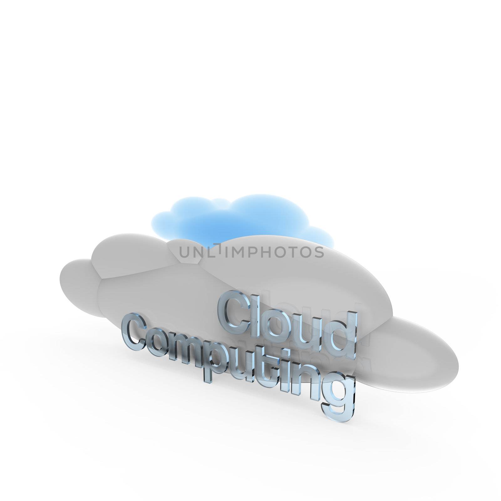 Cloud computing concept.