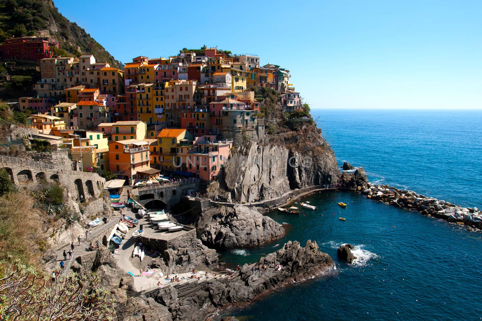 View of Manarola, Cinque Terre, Italy
