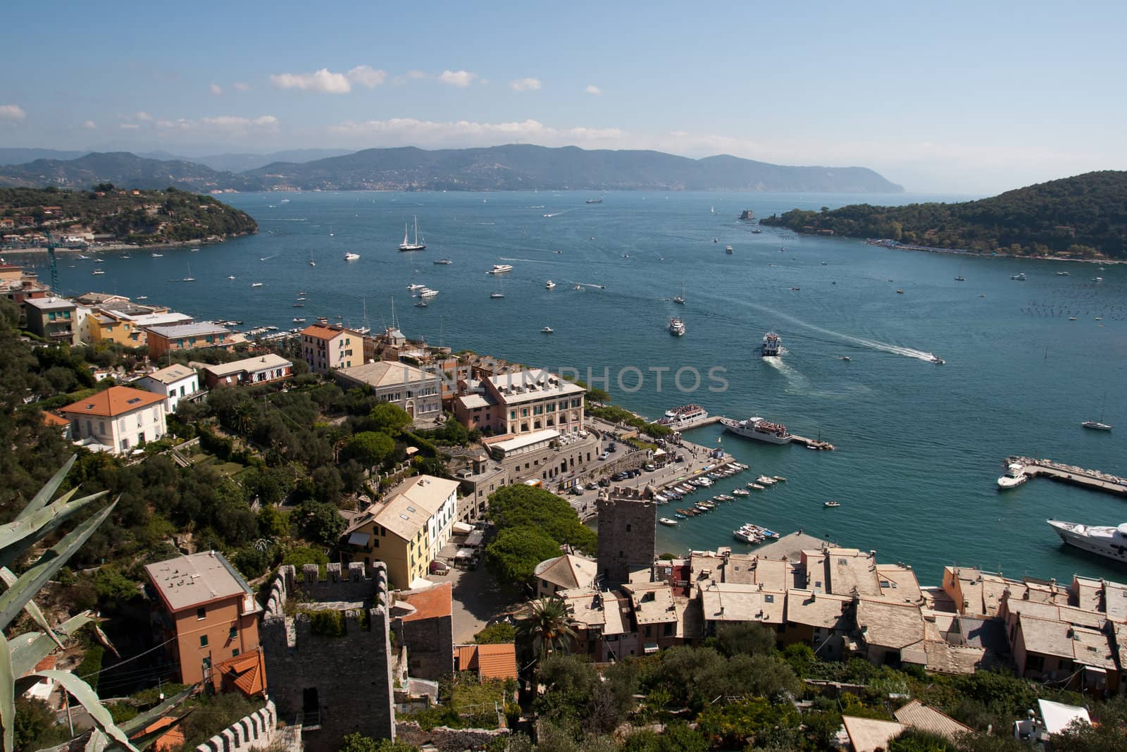 Harbor of Portovenere near Cinque Terre, Italy