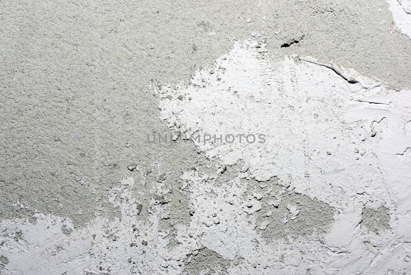 Alabaster plaster with beton concrete wall. Abstract textured background.