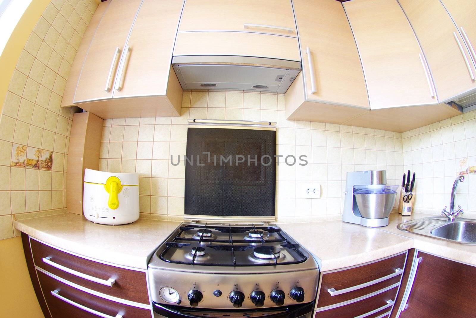 interior of a modern kitchen 