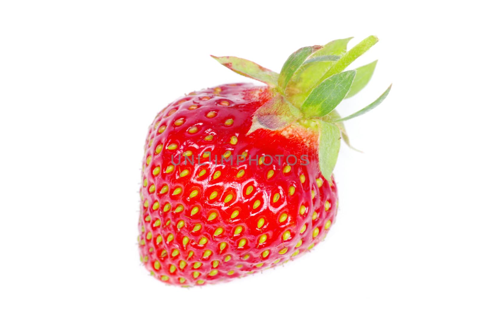 strawberries isolated on a white