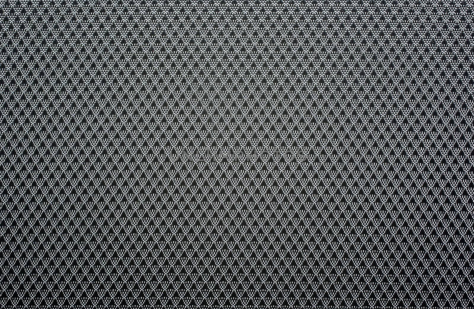 Abstract textile pattern black and silver background.