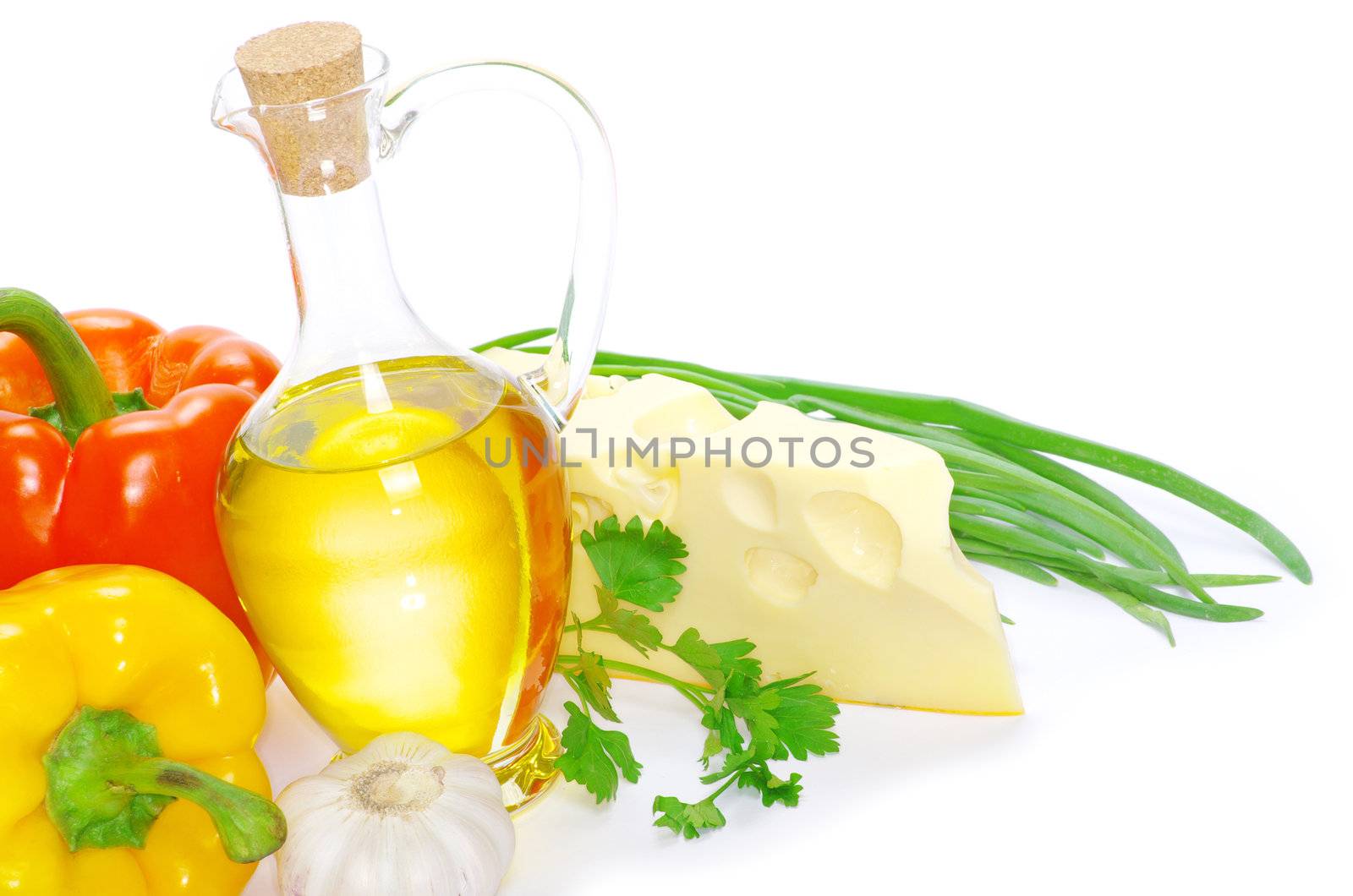 vegetable isolated on white background