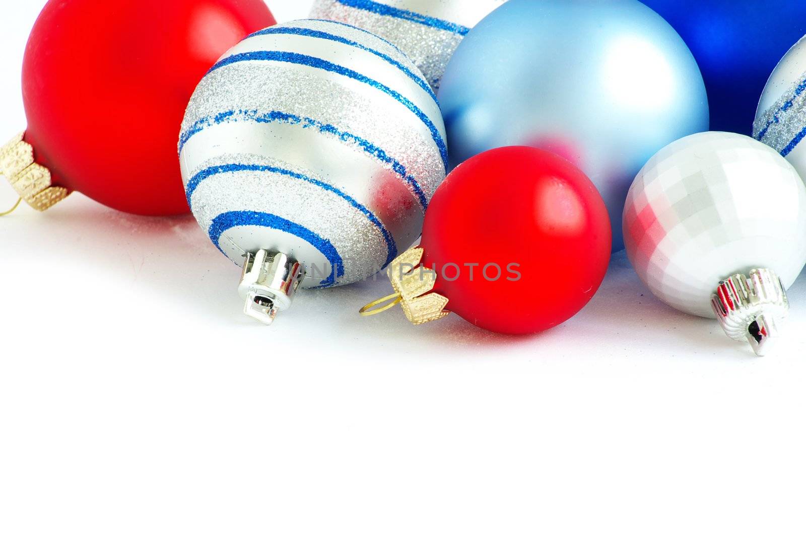 Christmas decoration isolated on the white background