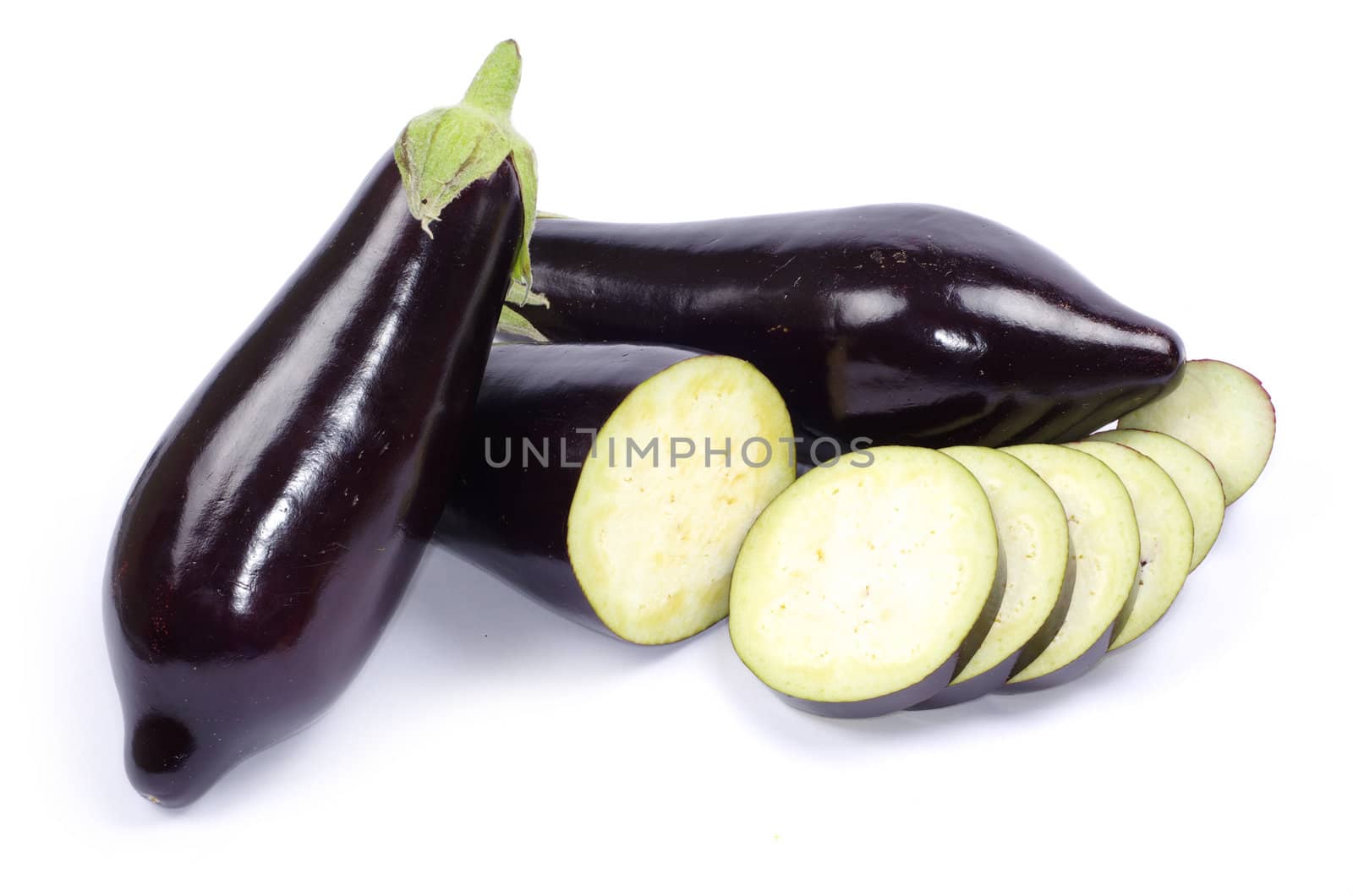 aubergine isolated on white background