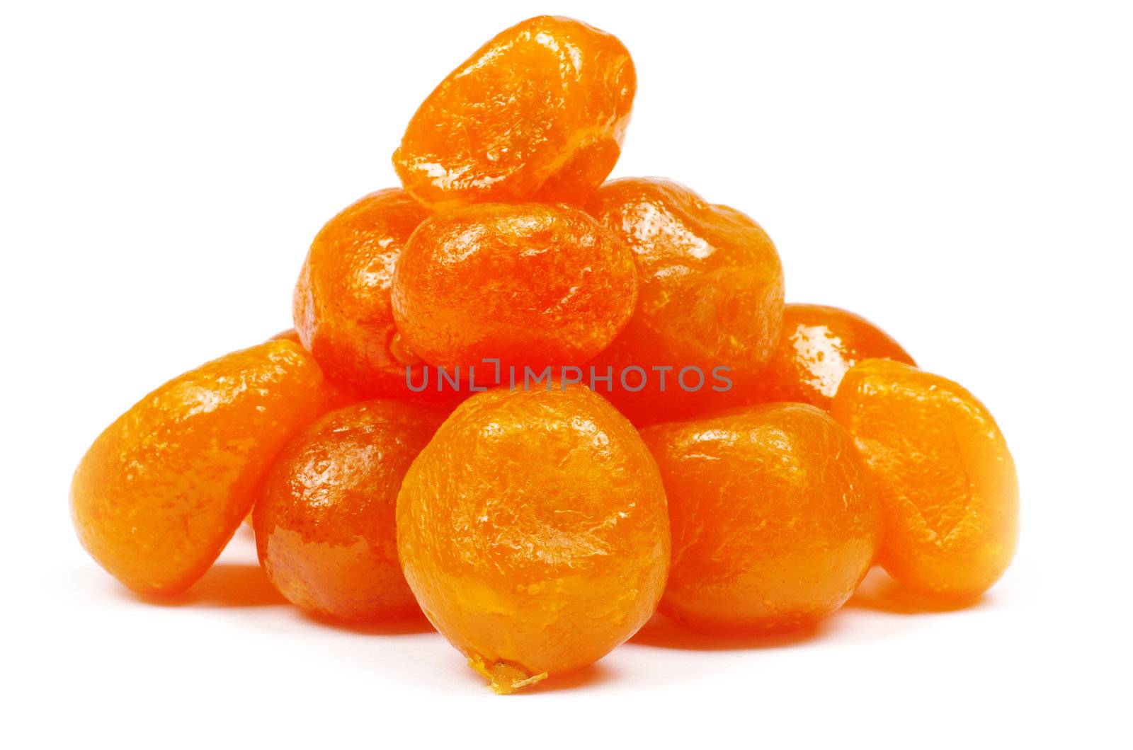 dried fruit isolated on a white background