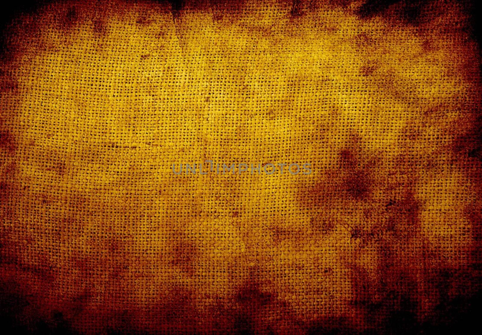 Background old  sack by a large plan