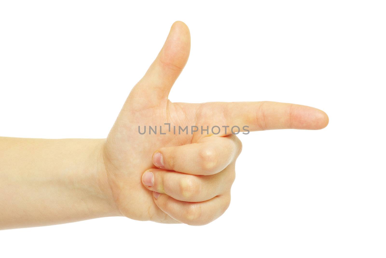  hand isolated on a white
