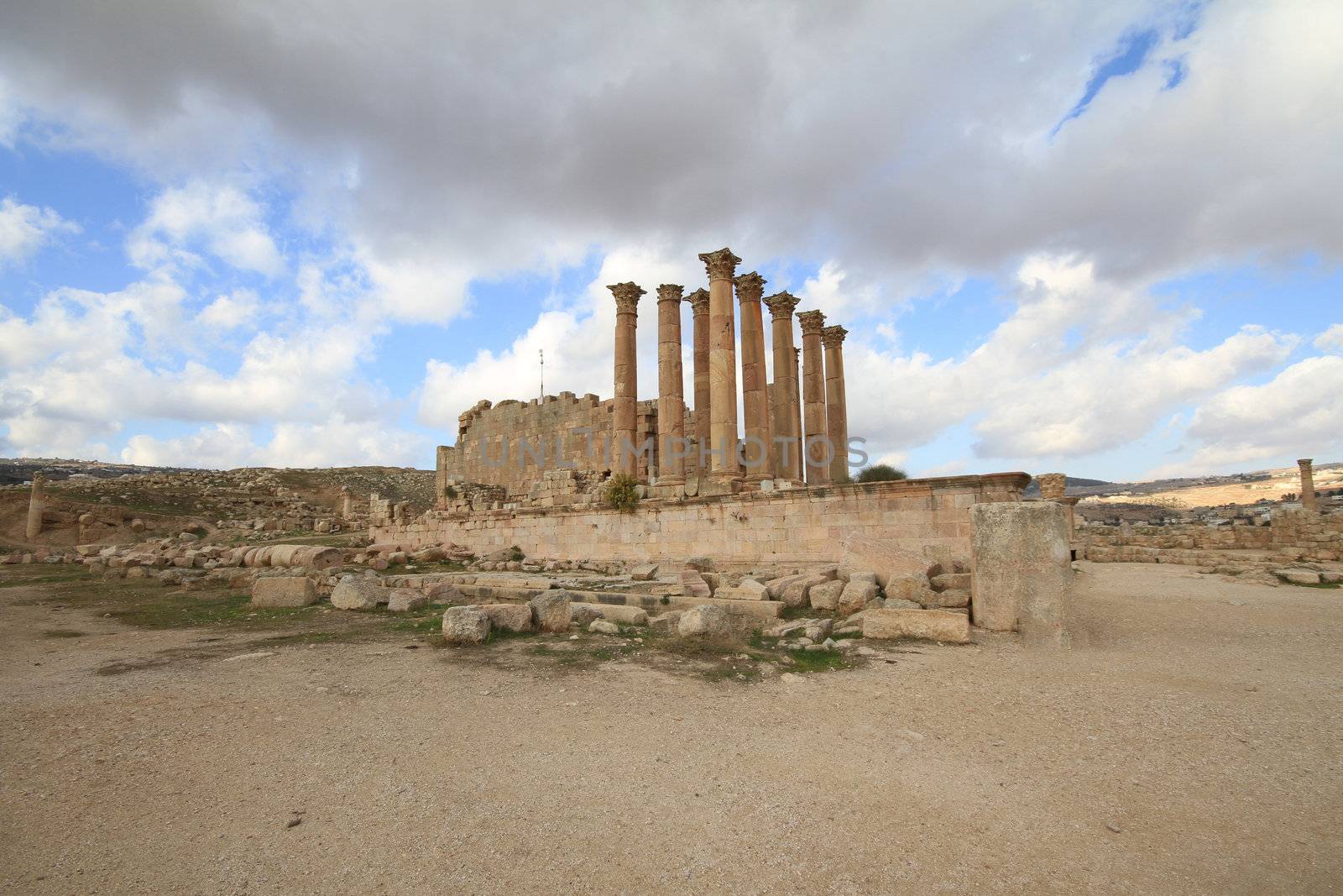 Temple of Artemis,Jarash Jordan by thanomphong