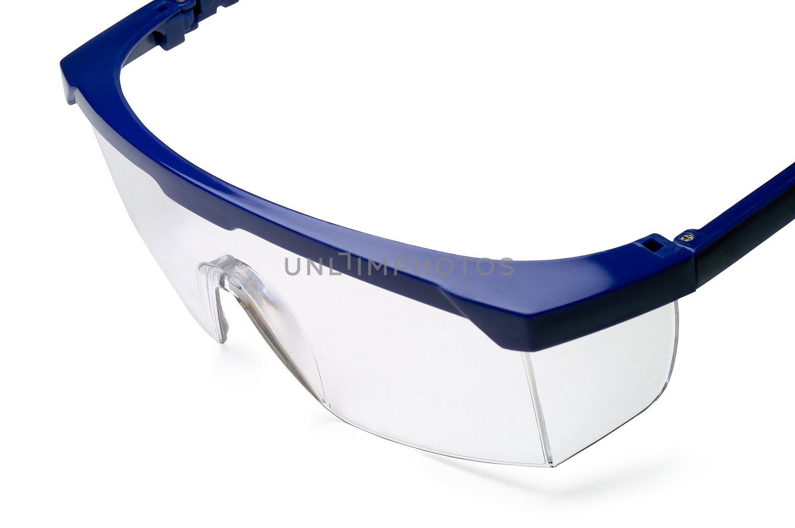 Safety goggle closeup (1) by Laborer
