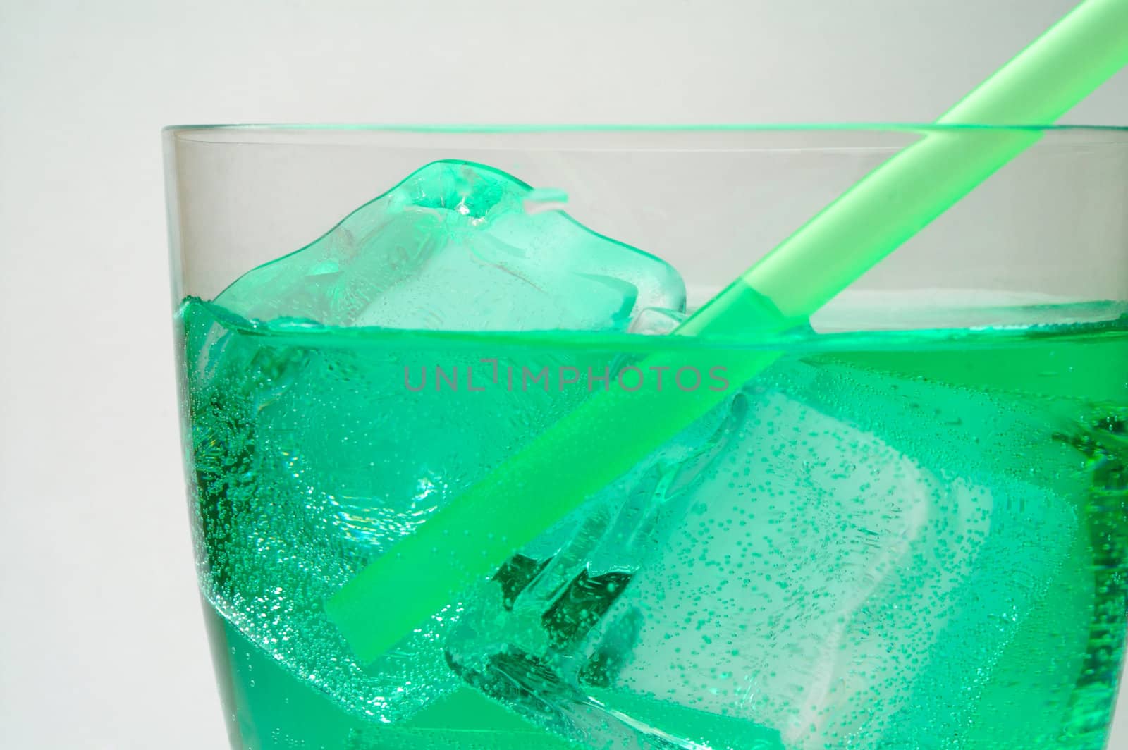 Mint  drink with ice cubes  (2) by Laborer