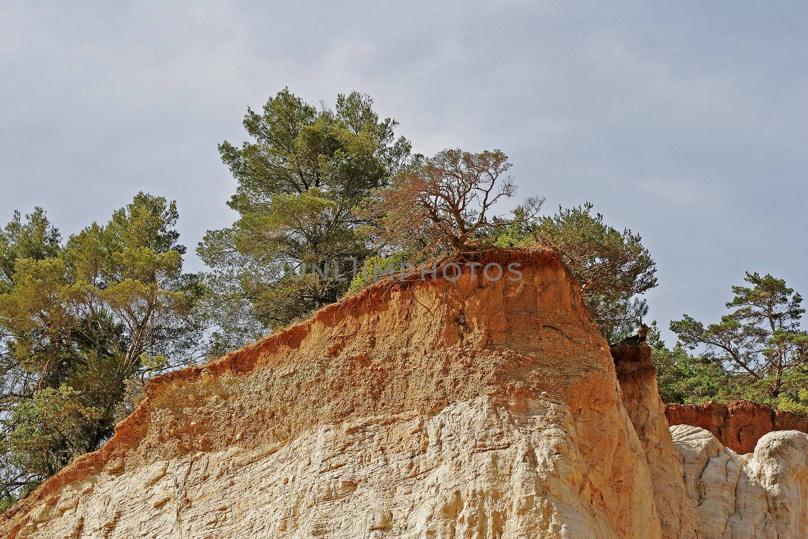 Ocher rock in Provence with Rustrel by Natureandmore