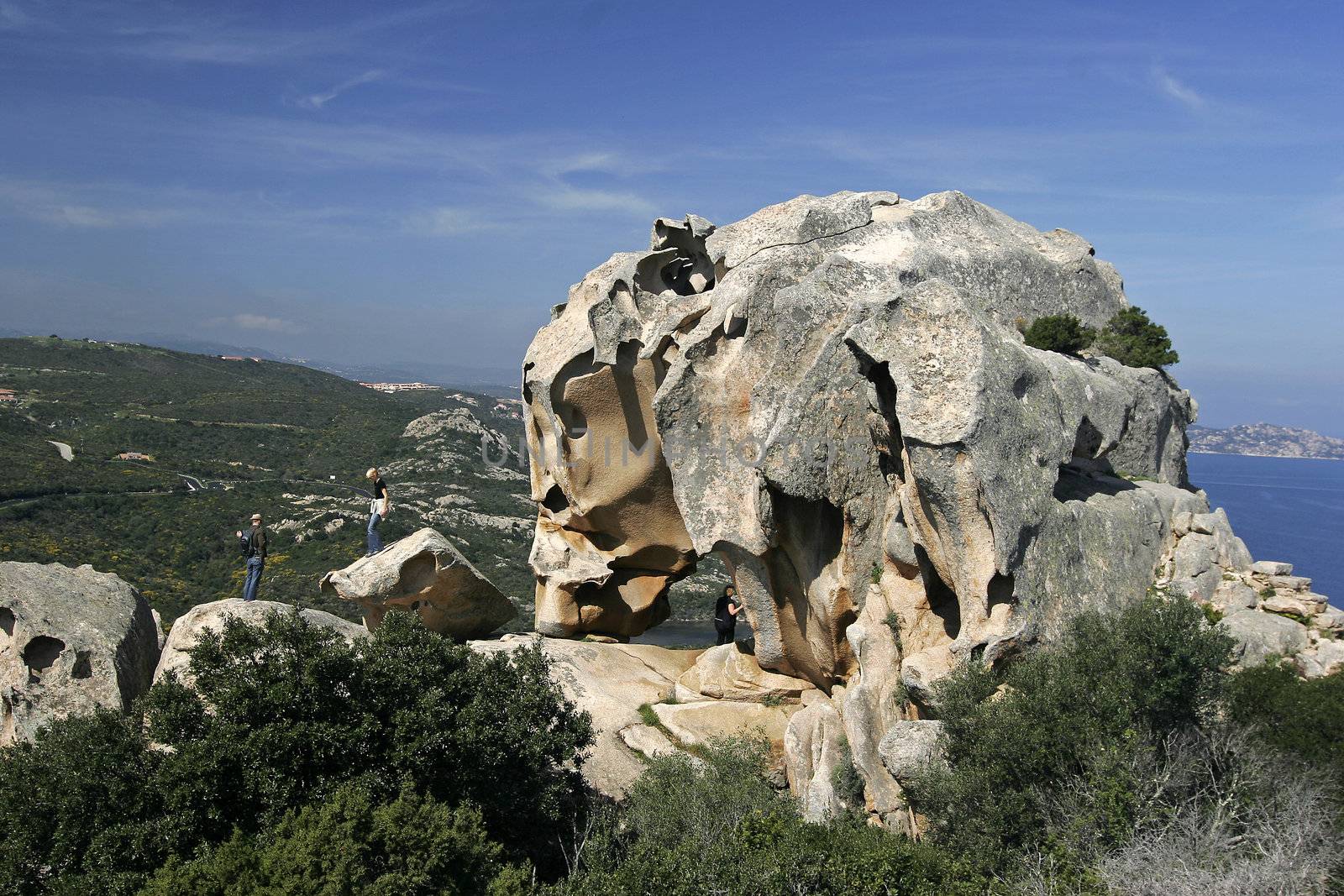 Capo d'Orso, Tafoni rock, bear, landmark of Sardinia. by Natureandmore