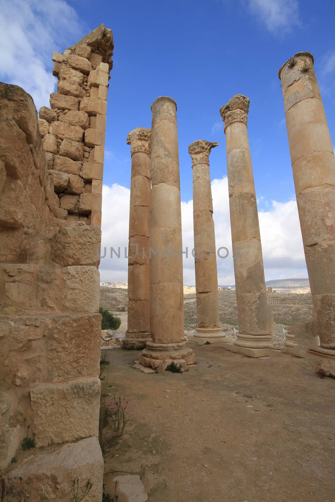 Temple of Zeus,Jarash Jordan by thanomphong