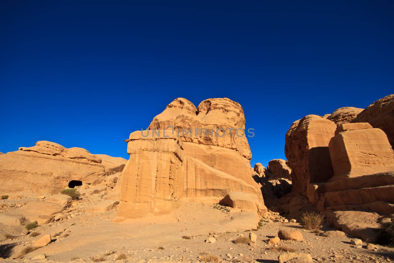 Djinn Blocks Petra, Lost rock city of Jordan.UNESCO world herita by thanomphong