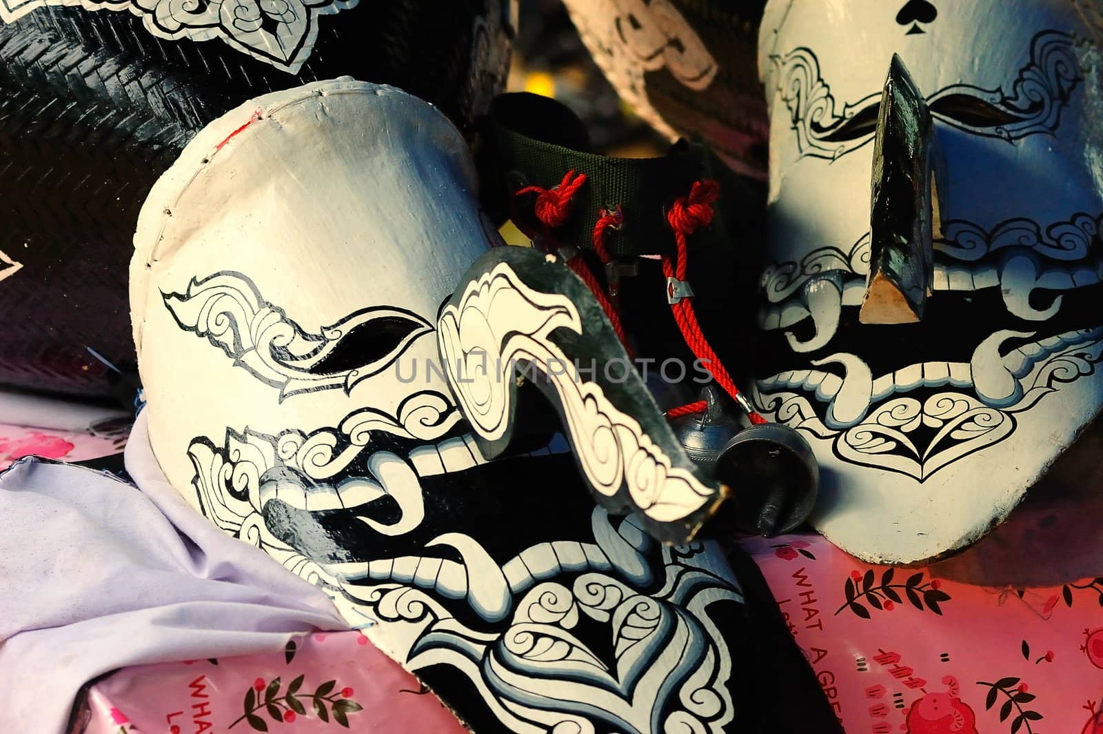 Mask festival "Phi Ta Khon", thailand.  by ngungfoto
