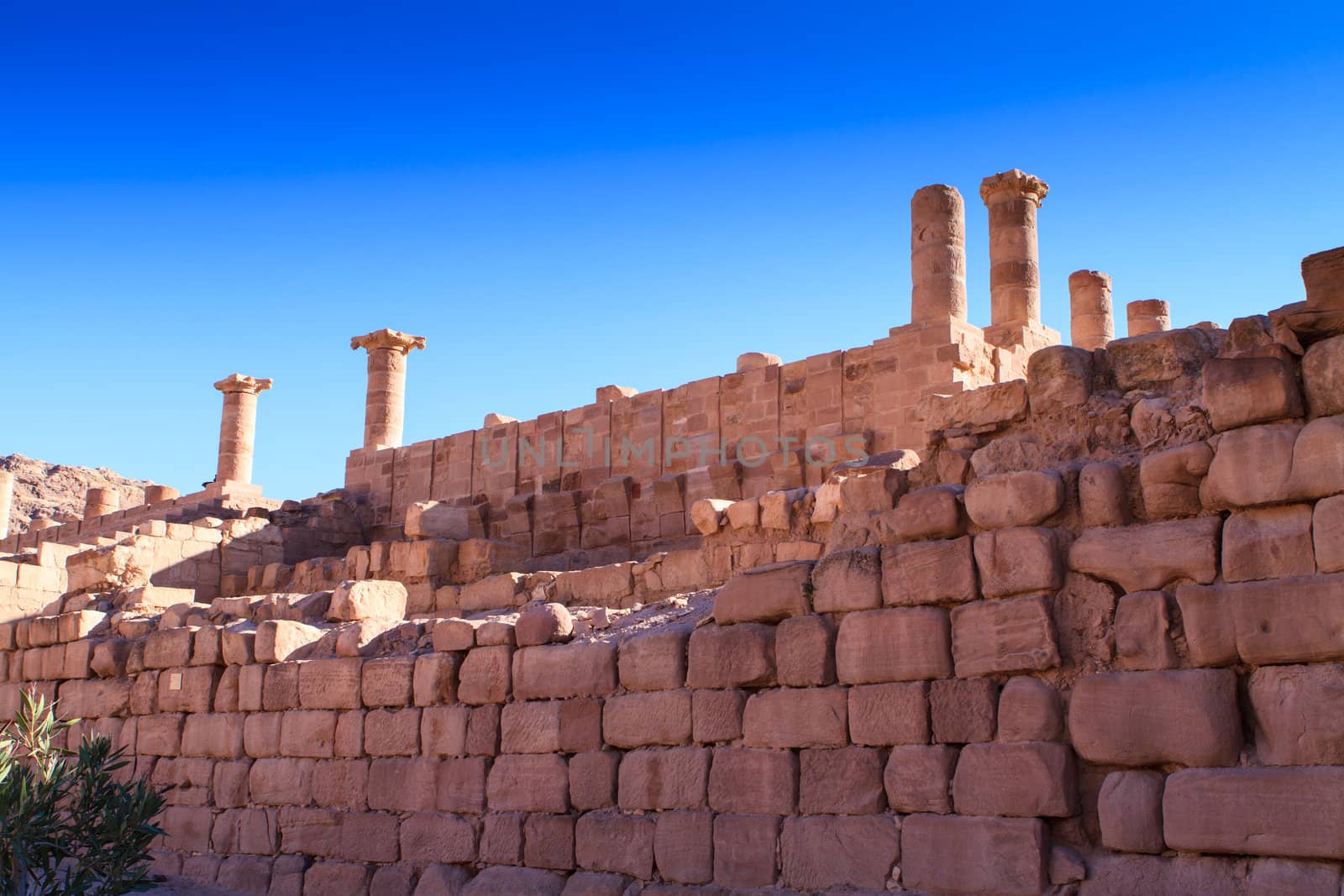 Temenos Gate in Petra, Jordan  by thanomphong