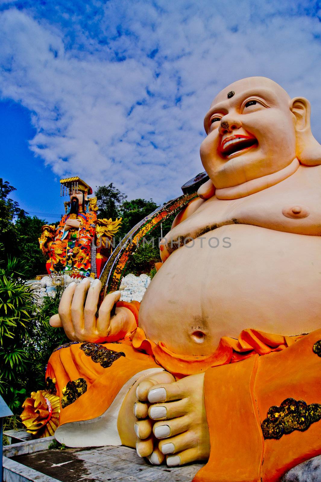 The God of the Chinese new year in thai temple.