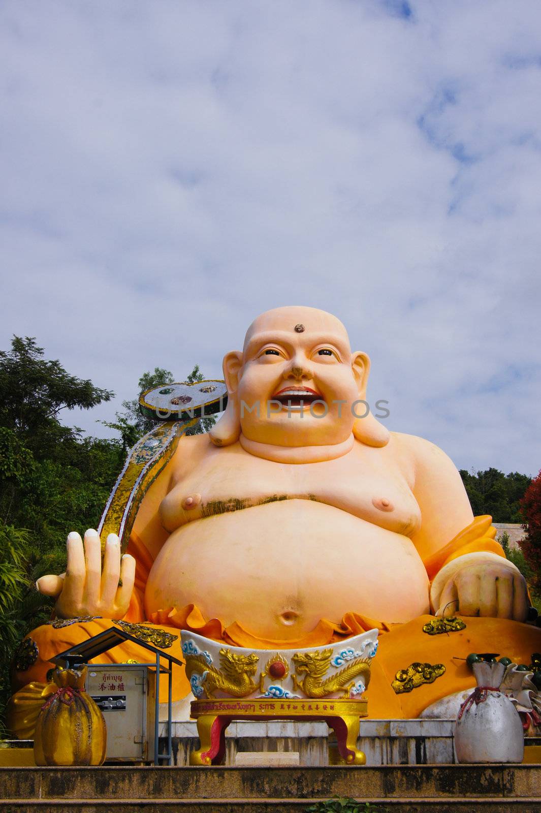 The God of the Chinese new year in thai temple.