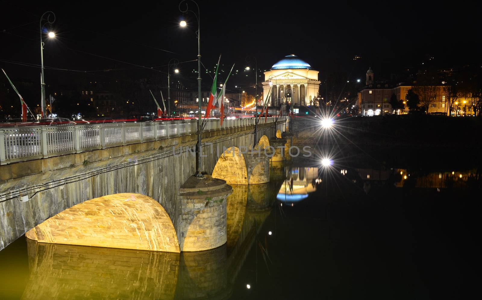 Gran Madre church and bridge in Turin by artofphoto