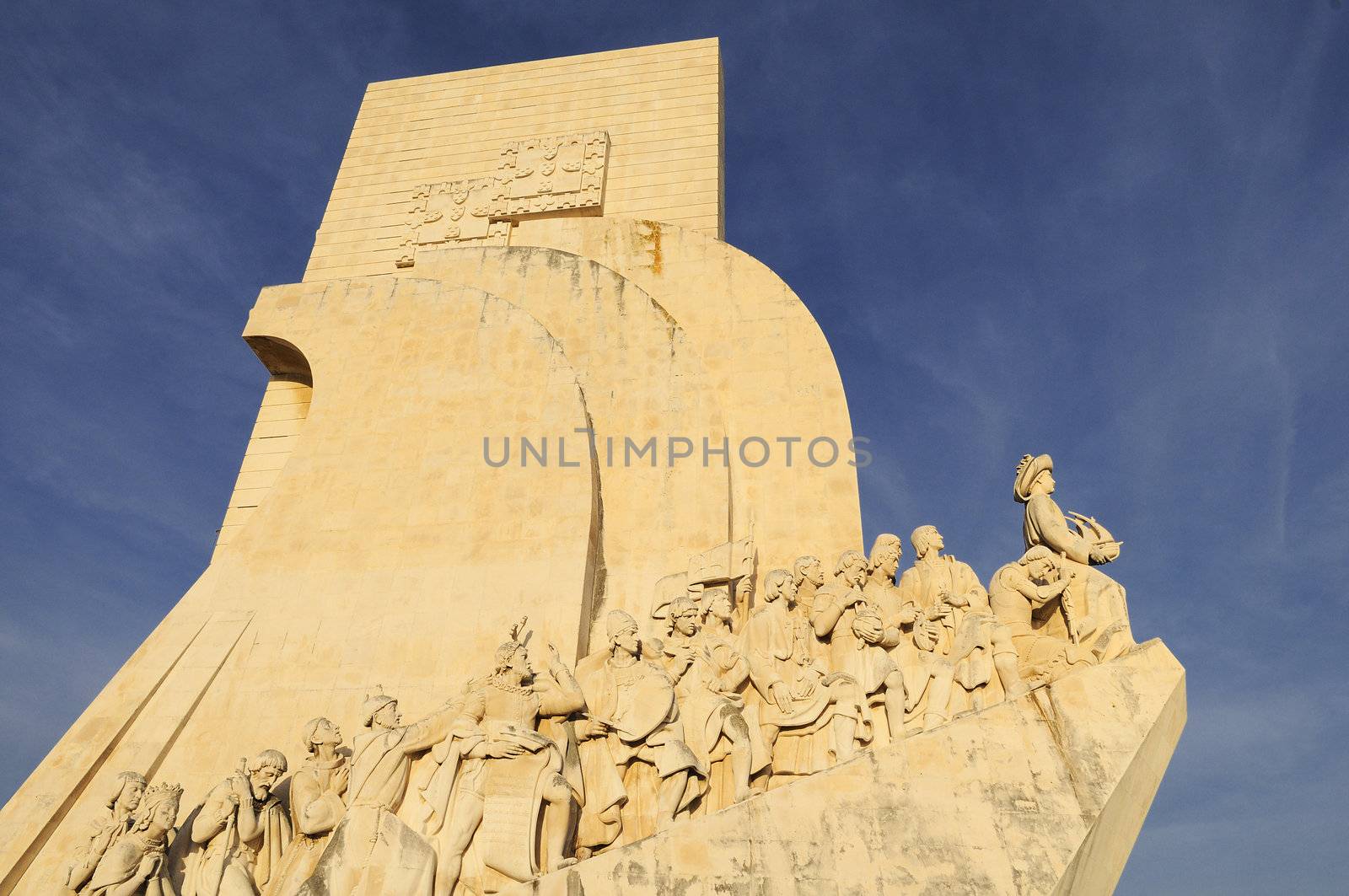 The Padrao dos Descobrimentos (Monument to the Discoveries) celebrates the Portuguese who took part in the Age of Discovery. It is located in the Belem district of Lisbon, Portugal