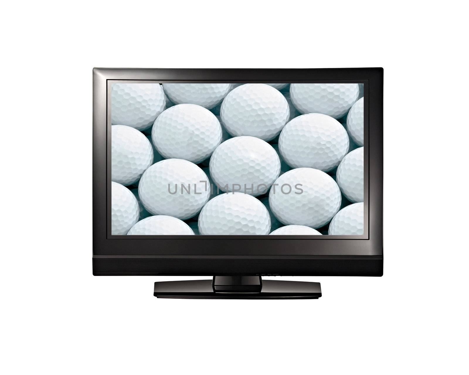 golf balls in monitor