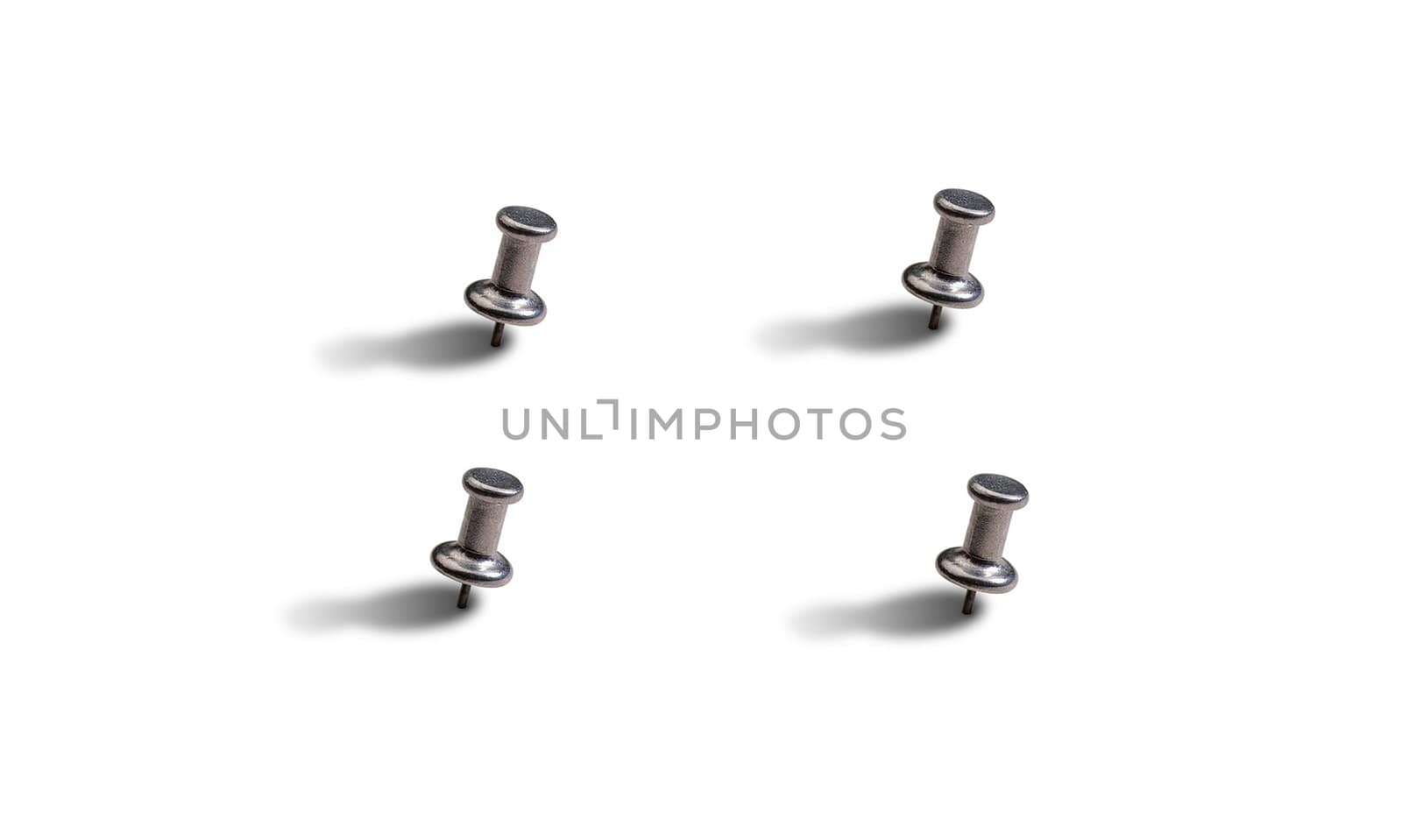 Closeup of paper clips on white background
