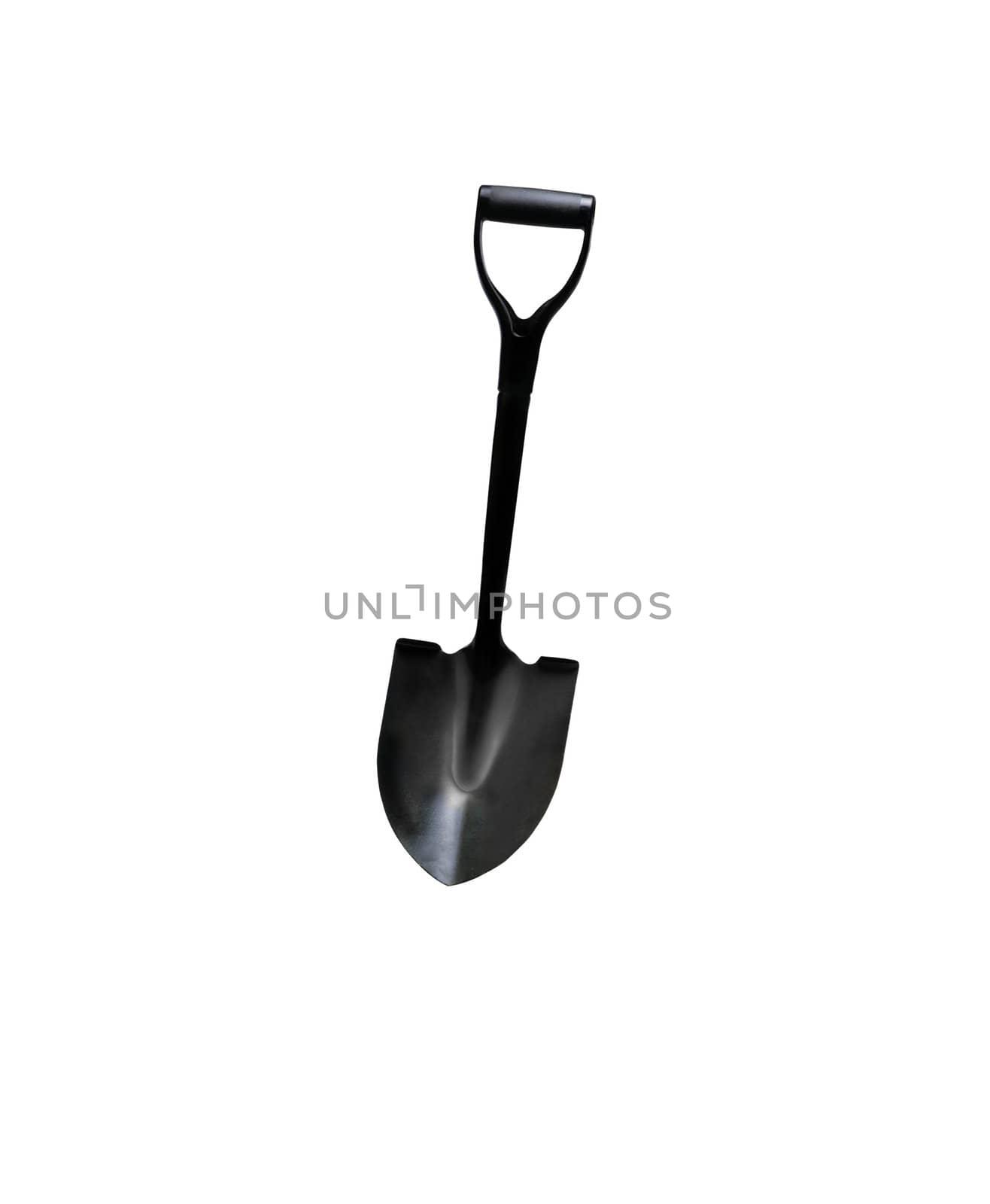 Garden spade isolated