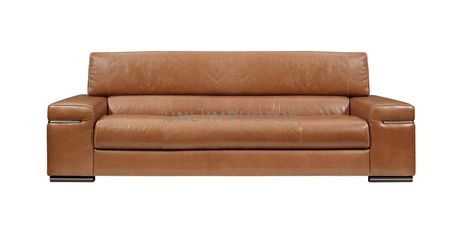 brown sofa over white background by ozaiachin